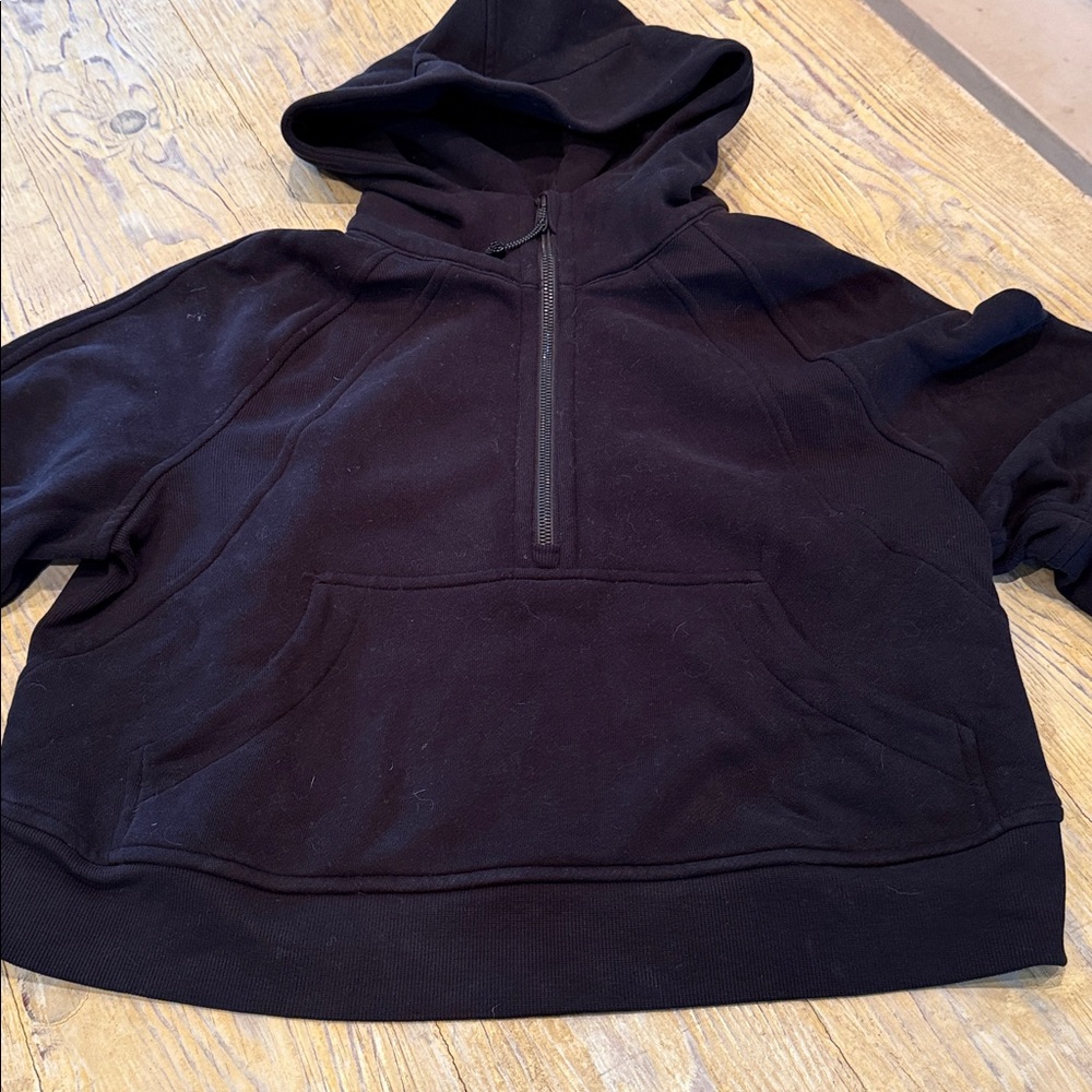 Lululemon Scuba Oversized 1/2 Zip Hoodie in Black - Picture 5 of 7